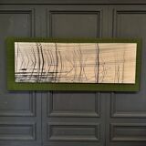 1960 modernist photo mounted on a wooden panel