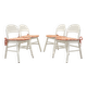 Ensemble de quatre chaises en hêtre, design italien, années 1970, production : Italie