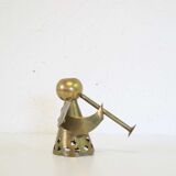 Brass angel candle holder