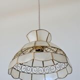 Mother-of-pearl and brass suspension