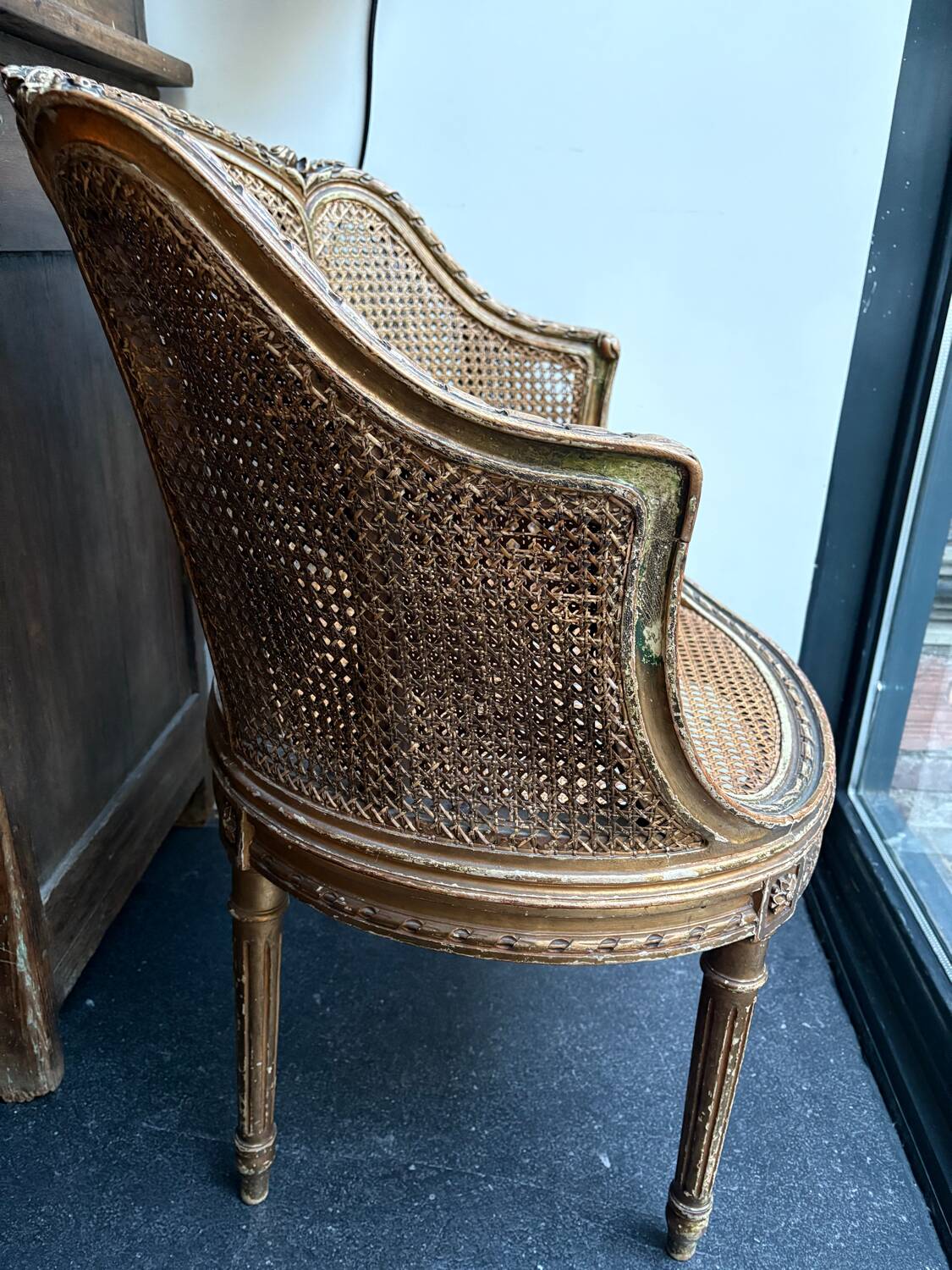 Fauteuil de bureau style Louis XVI