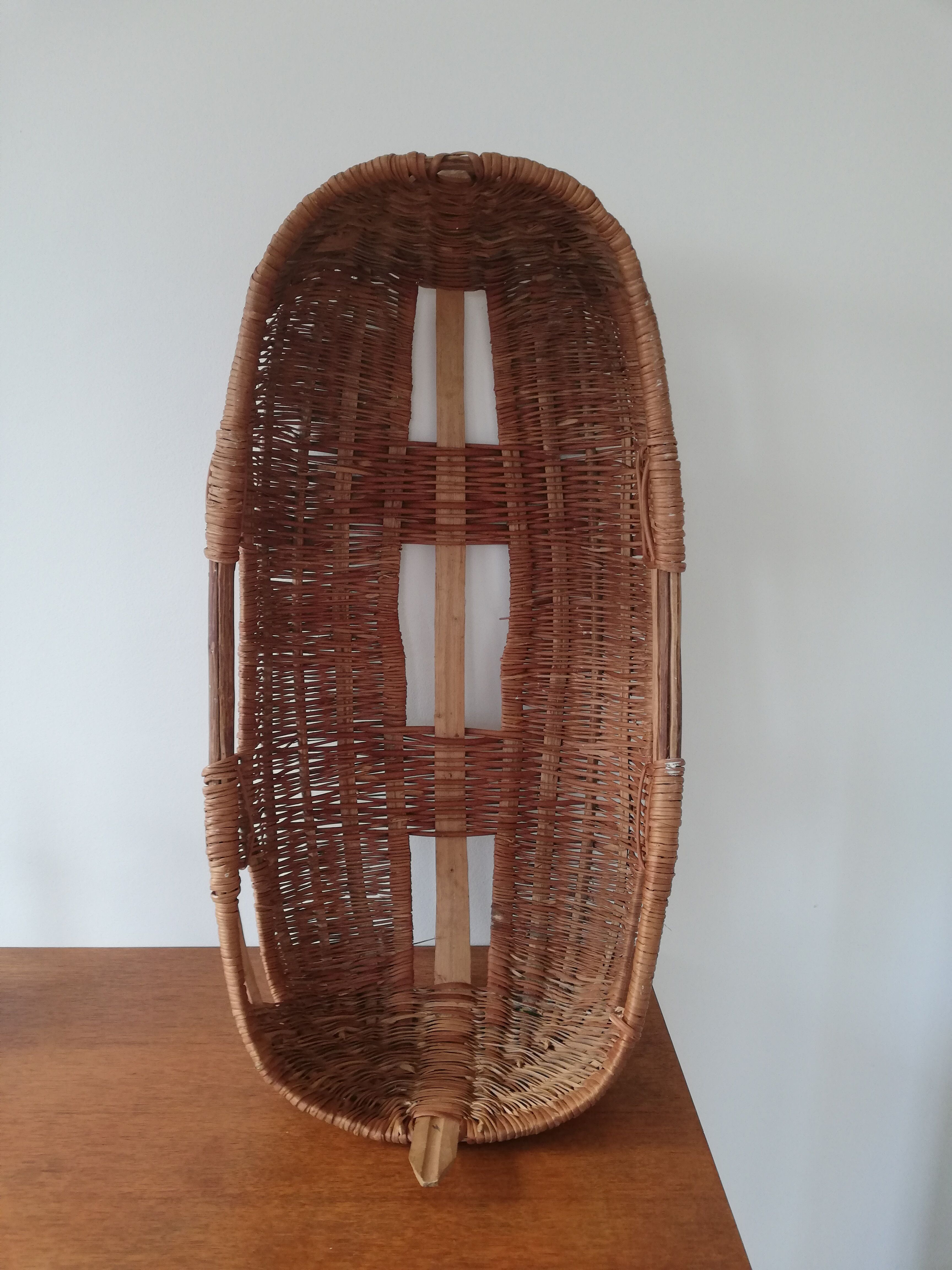 Old rattan sled