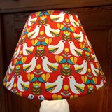 Vintage Alabaster Lamp and Bird Shade