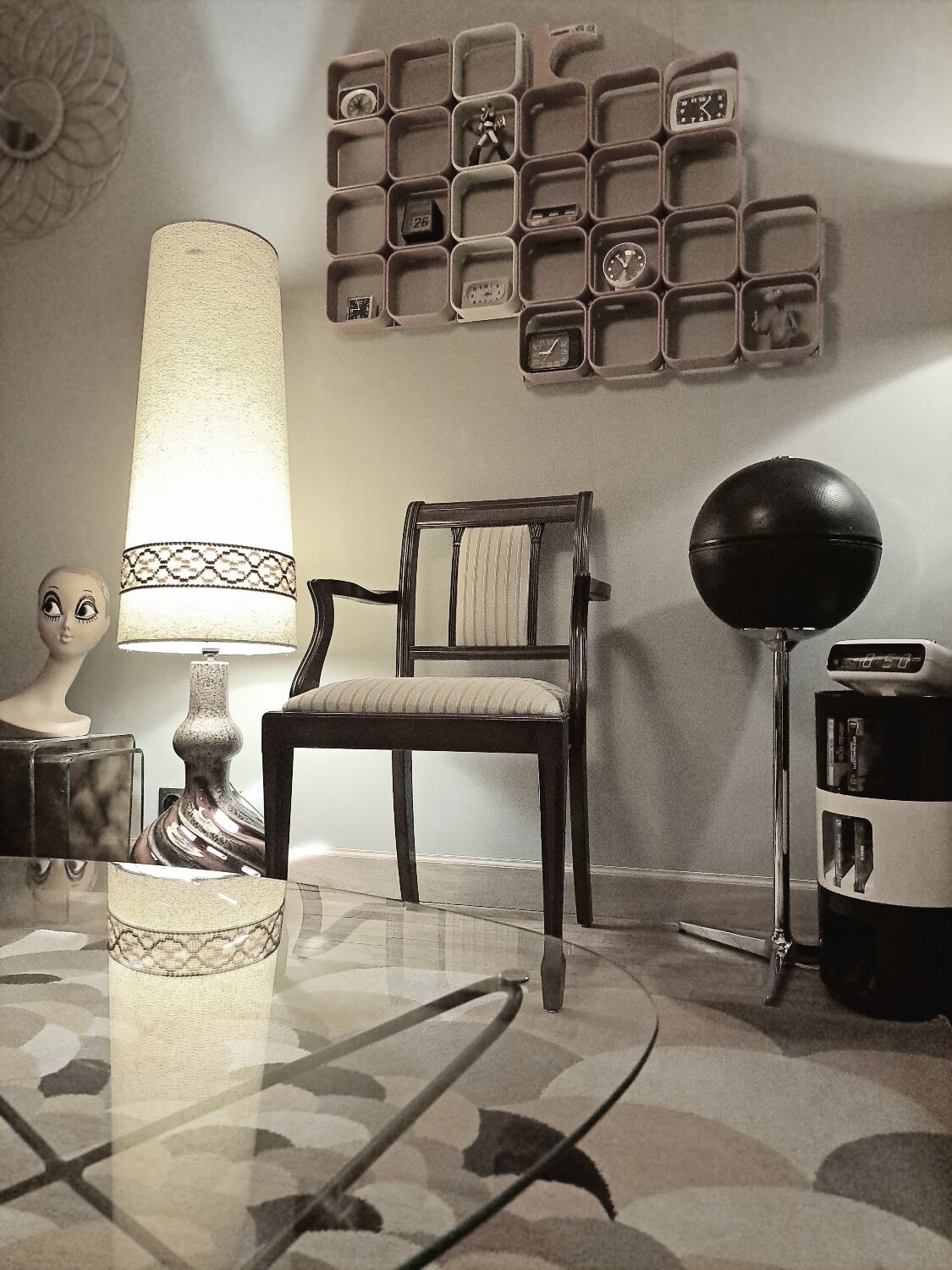 Paires de fauteuils de salon heldense acajou circa 1950