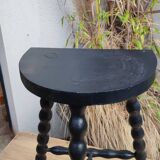 Low black stool