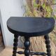 Low black stool