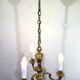 3-light bronze chandelier