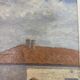 Painting landscape stamp of the artist's studio circa 1940