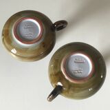 Pair of ceramic candle holders 1960 Roland Moreau