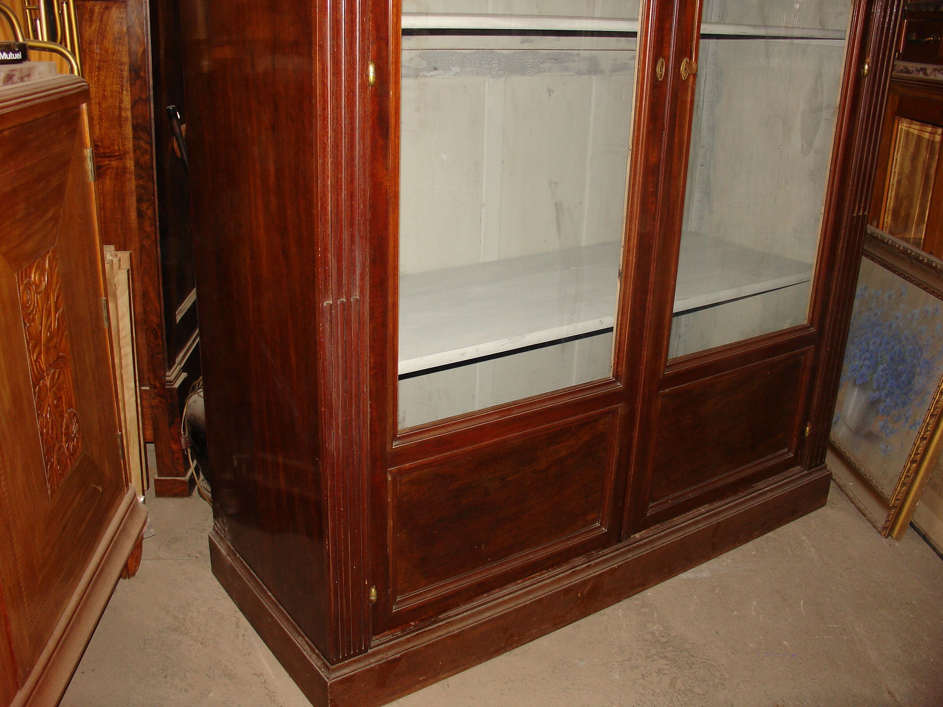 Late 19th century Cuban mahogany bookcase