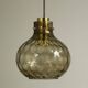 Suspension en Verre Bullé et Laiton par Helena Tynell pour Limburg, 1960s