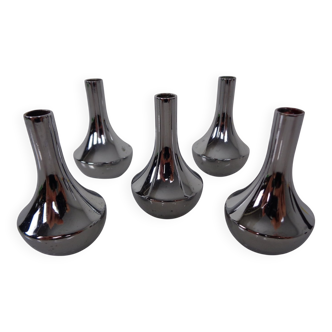 Chrome-Plated Candleholders by Quist, Germany, 1960s, Set of 5