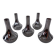 Chrome-Plated Candleholders by Quist, Germany, 1960s, Set of 5