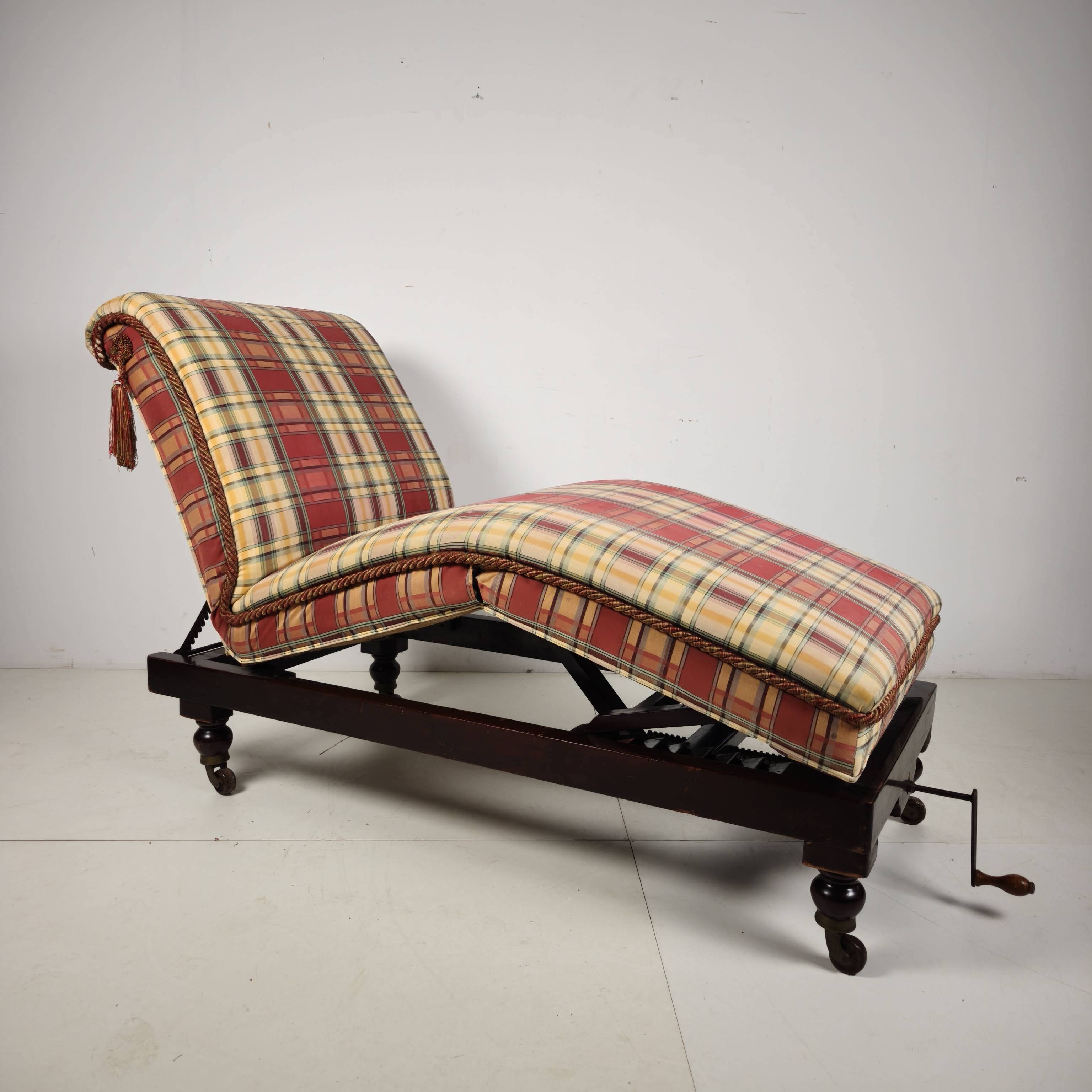 Rare Carters of London Adjustable Invalid Daybed, England, Early 20th Centu