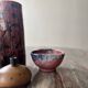 Arts cerams Grand feu enameled ceramic bowl, Saint Armand 1960