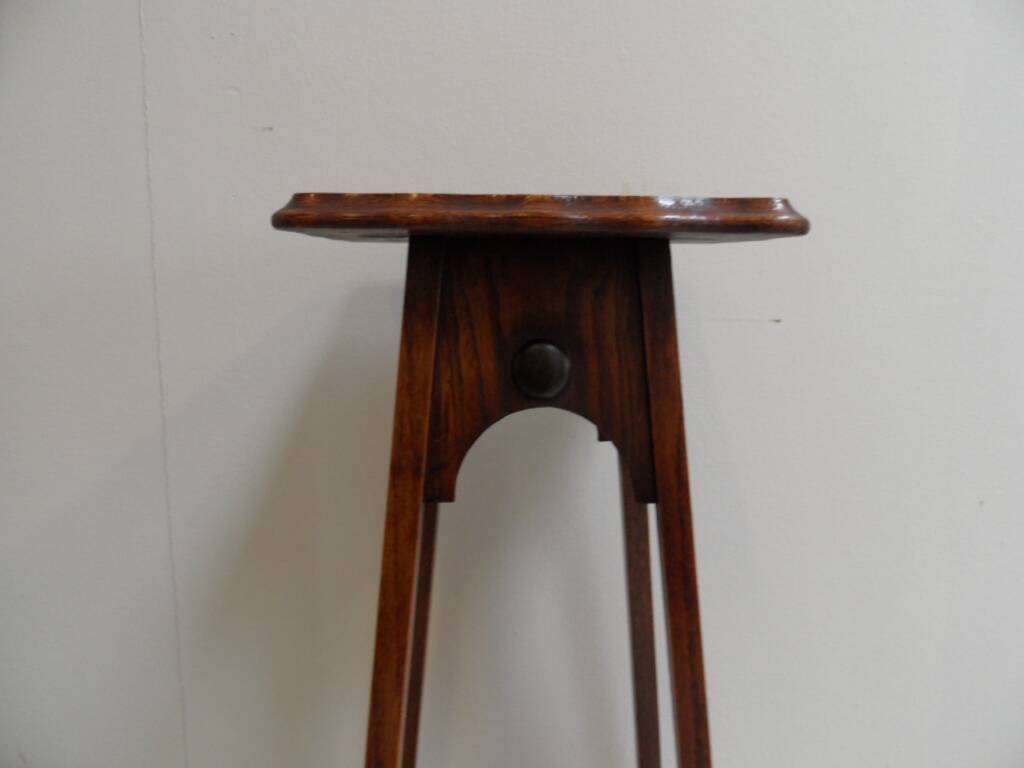 Art Nouveau oak sidetable