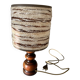 Turned wood lamp from the 1970s