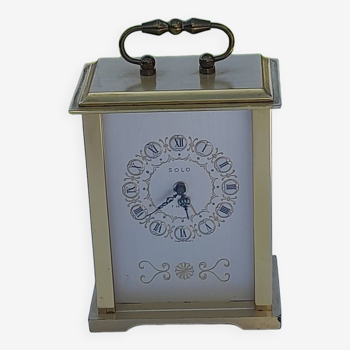 Solo gilt bronze officer's clock