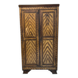 Small 19th-century patinated wardrobe