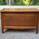 Vintage Louis XV style wooden toy storage chest bench 1980