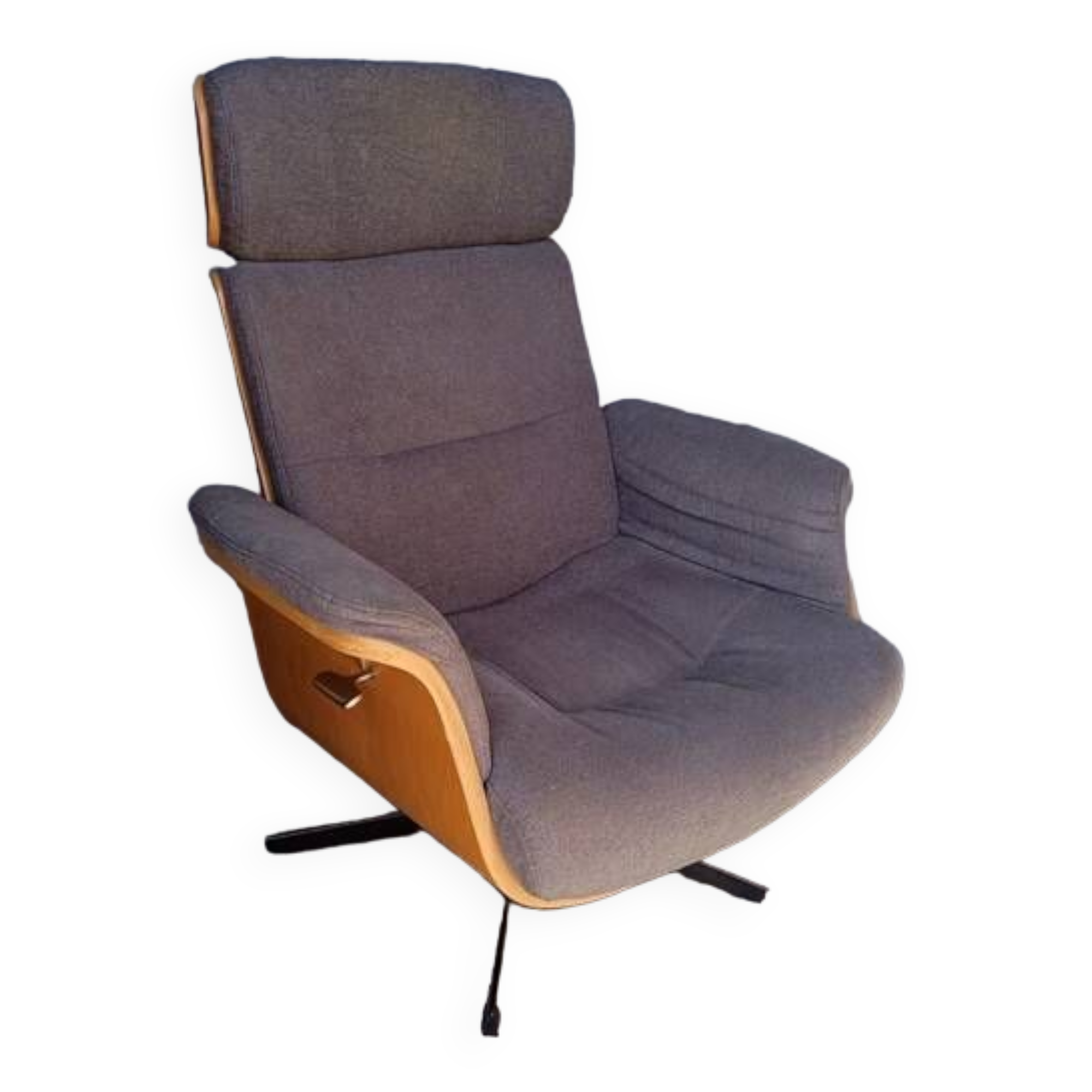 1970 style rotating designer armchair