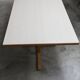 Rare set of 6 Baumann tables 1990, 80x120 and half moon 120cm