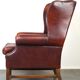 Large comfortable sheepleather wingchair in good condition and beautiful colours