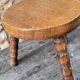 Tabouret en bois tourné
