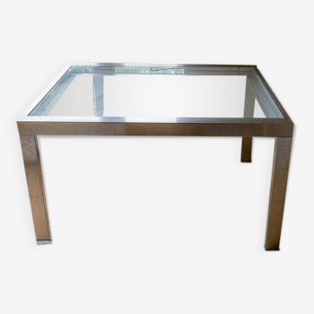 Table inox verre Casa design