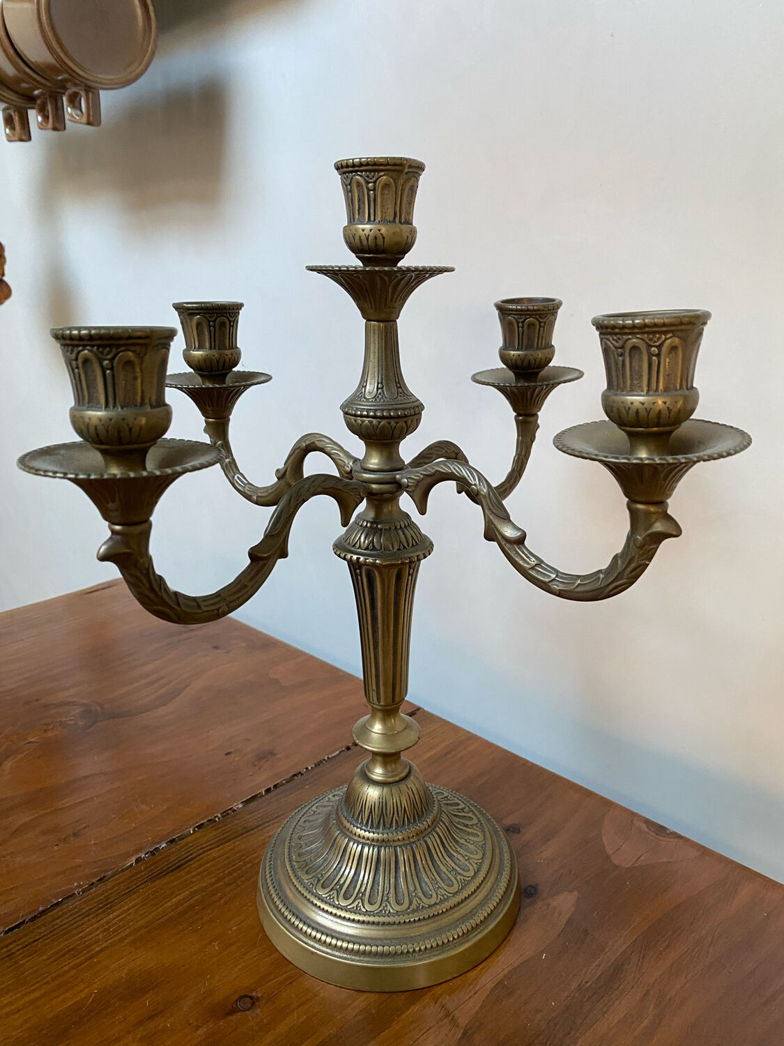 Brass candle holder