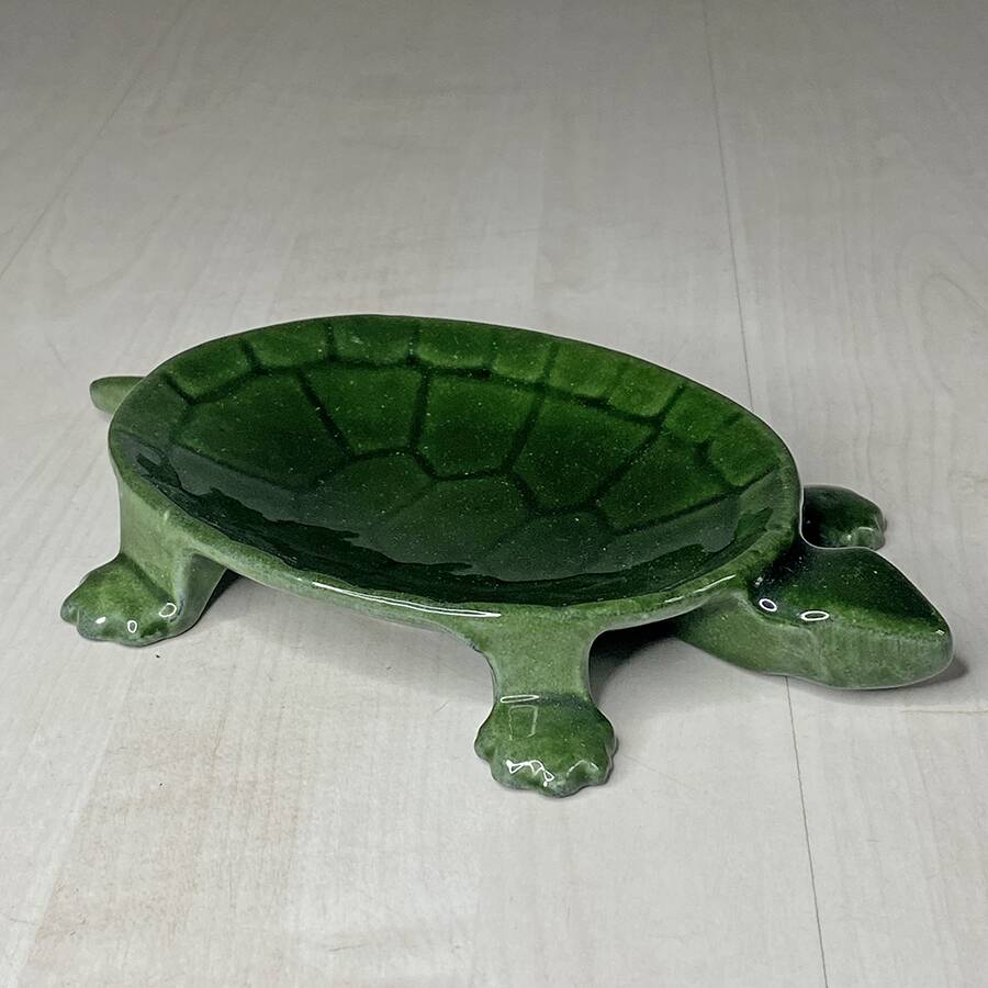 Turtle pocket tray in enameled cast iron signed Castirone France