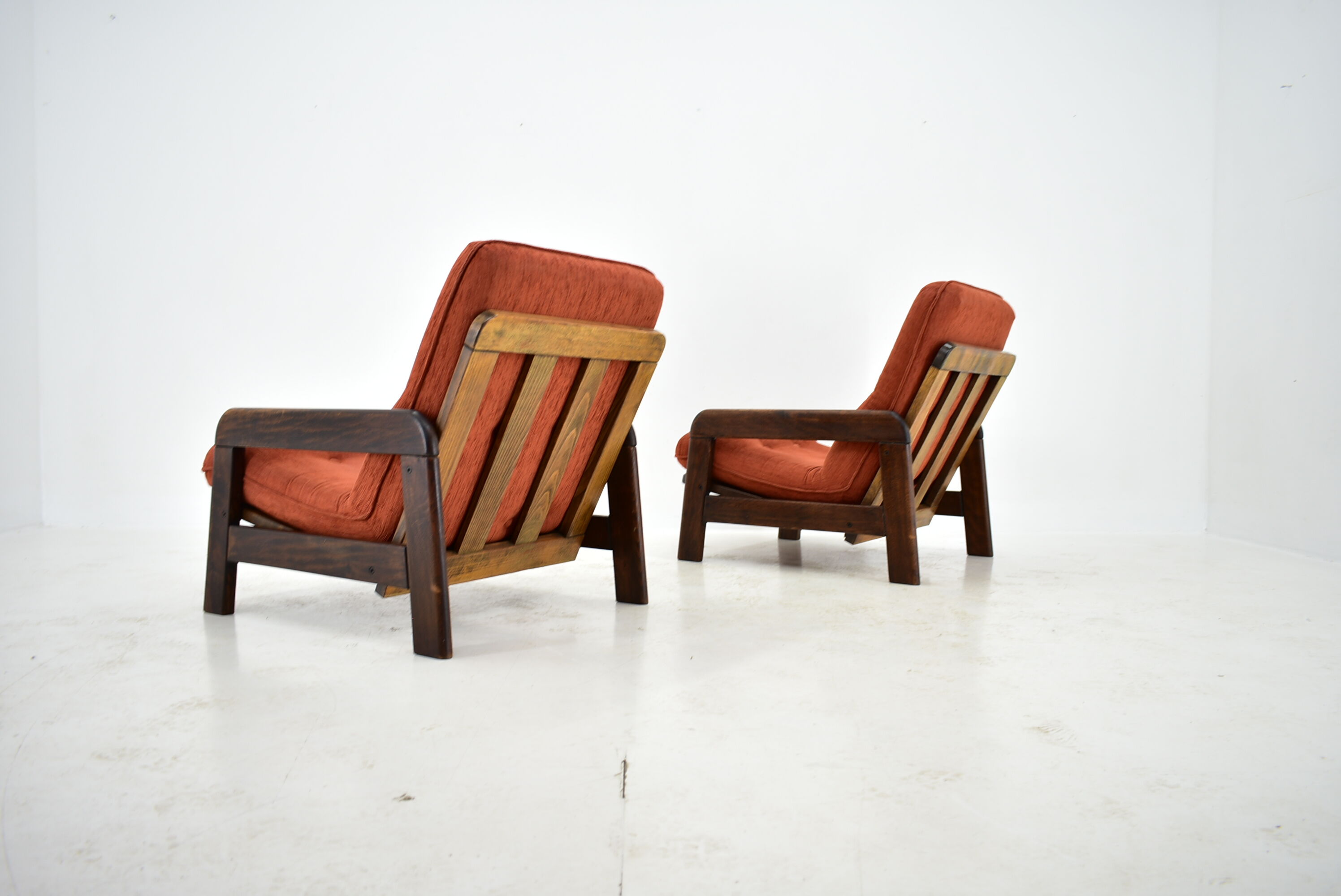 1970s Pair of Armchairs, Czechoslovakia