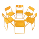 6x chaises pliantes Ted par Niels Gammelgaard