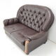 Mid-century Leatherette Two Seat Sofa,1990's.