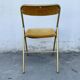 Set of 4 folding velvet chairs, Souvignet brand