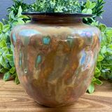 Handcrafted ceramic vase “Unique Piece AR” vintage glazed