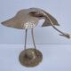 Couple of solid brass cranes from the 80s H. 48 cm