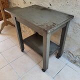 Metal serving trolley