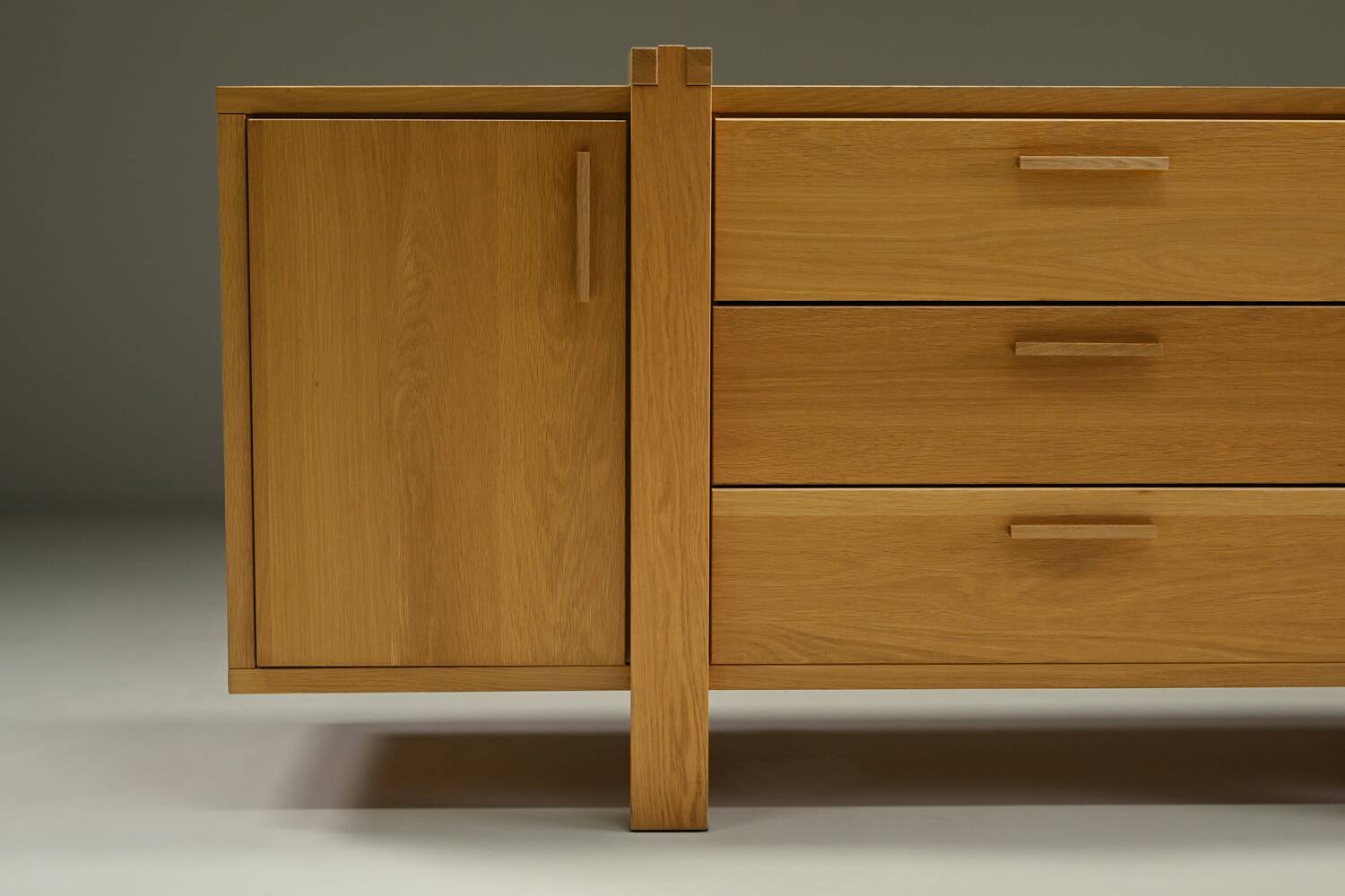 Brustalist oak sideboard, Belgium.