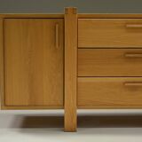 Brustalist oak sideboard, Belgium.