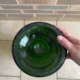 Large antique green glass bottle – Balthazar style – 50 cm