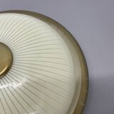 round 36cm metal Gino Sarfatti Style wall Ceiling Light Flushmount, Italy 1950s