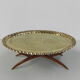 Moroccan brass tray table, ca 1950