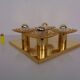 Space Age JBS Brass Sconce by Joseph Brumberg, 1960s