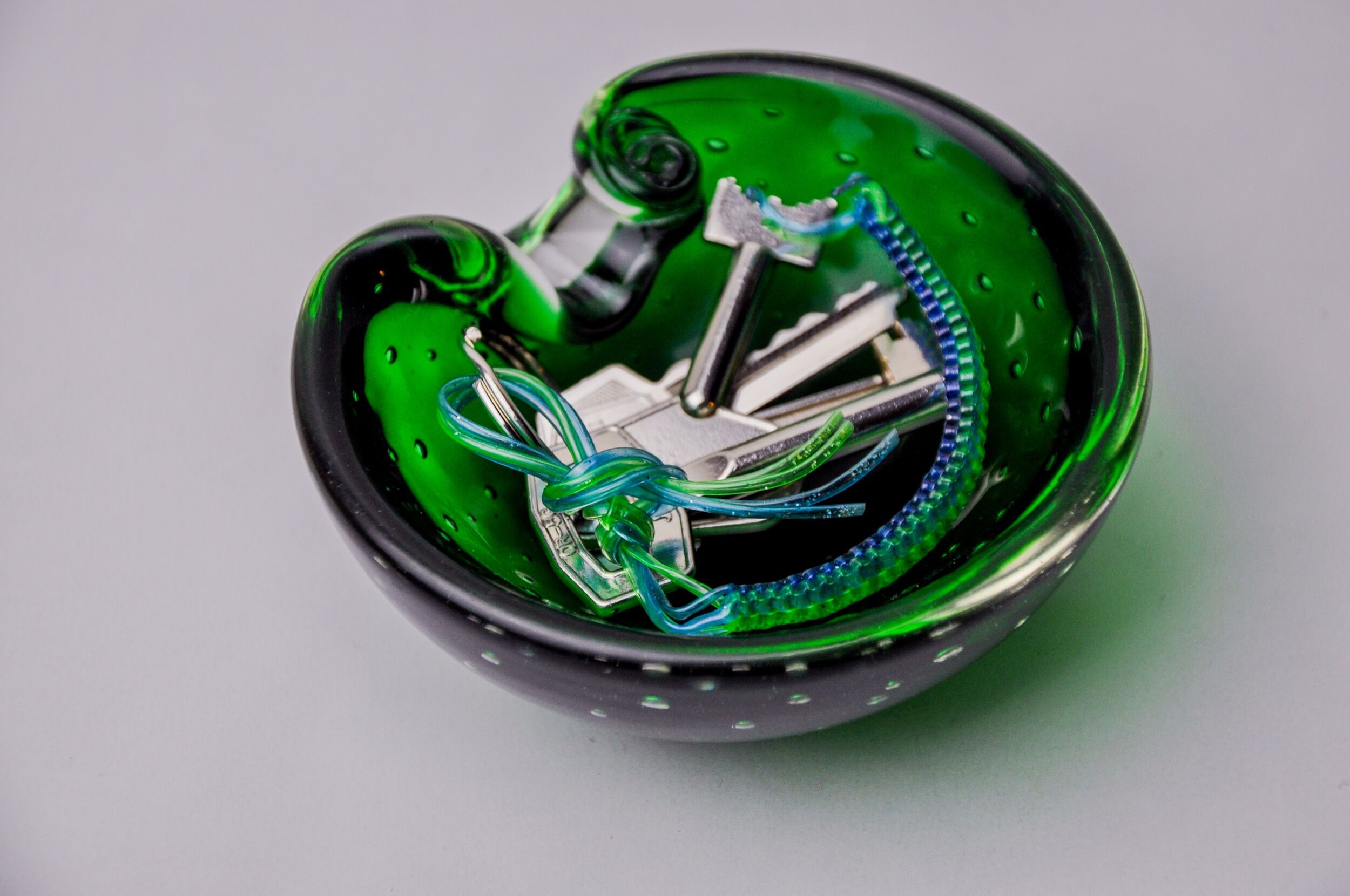 Ashtray sommerso cactus by seguso, Murano glass, Italy, 1970