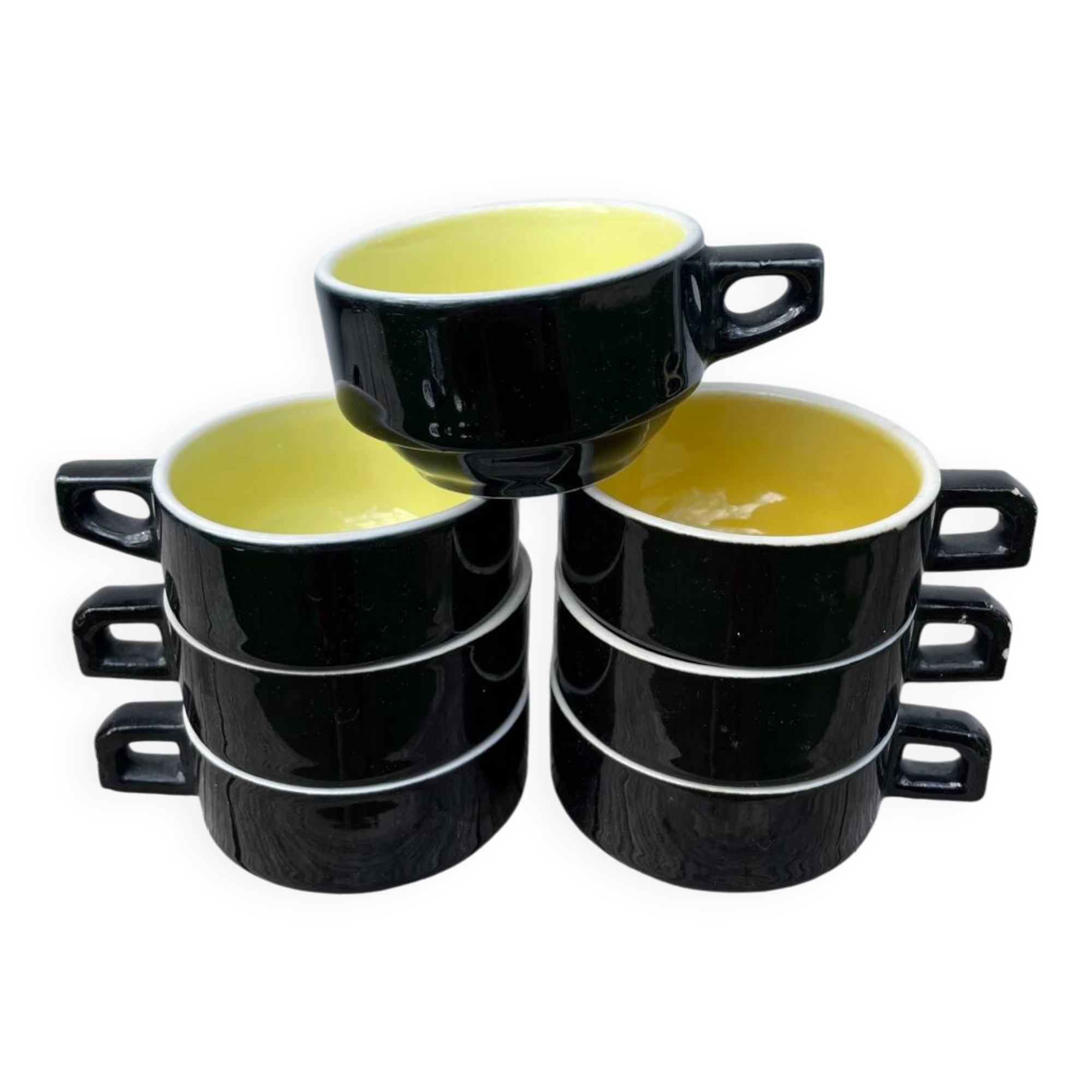 Biarritz ceramic bistro coffee cups