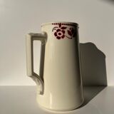 Large pitcher Badonviller red flowers