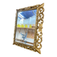Miroir En Bois Doré, XIXème Siècle, 80cm x 100cm