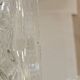 Set of 2 hammered glass ceiling lights