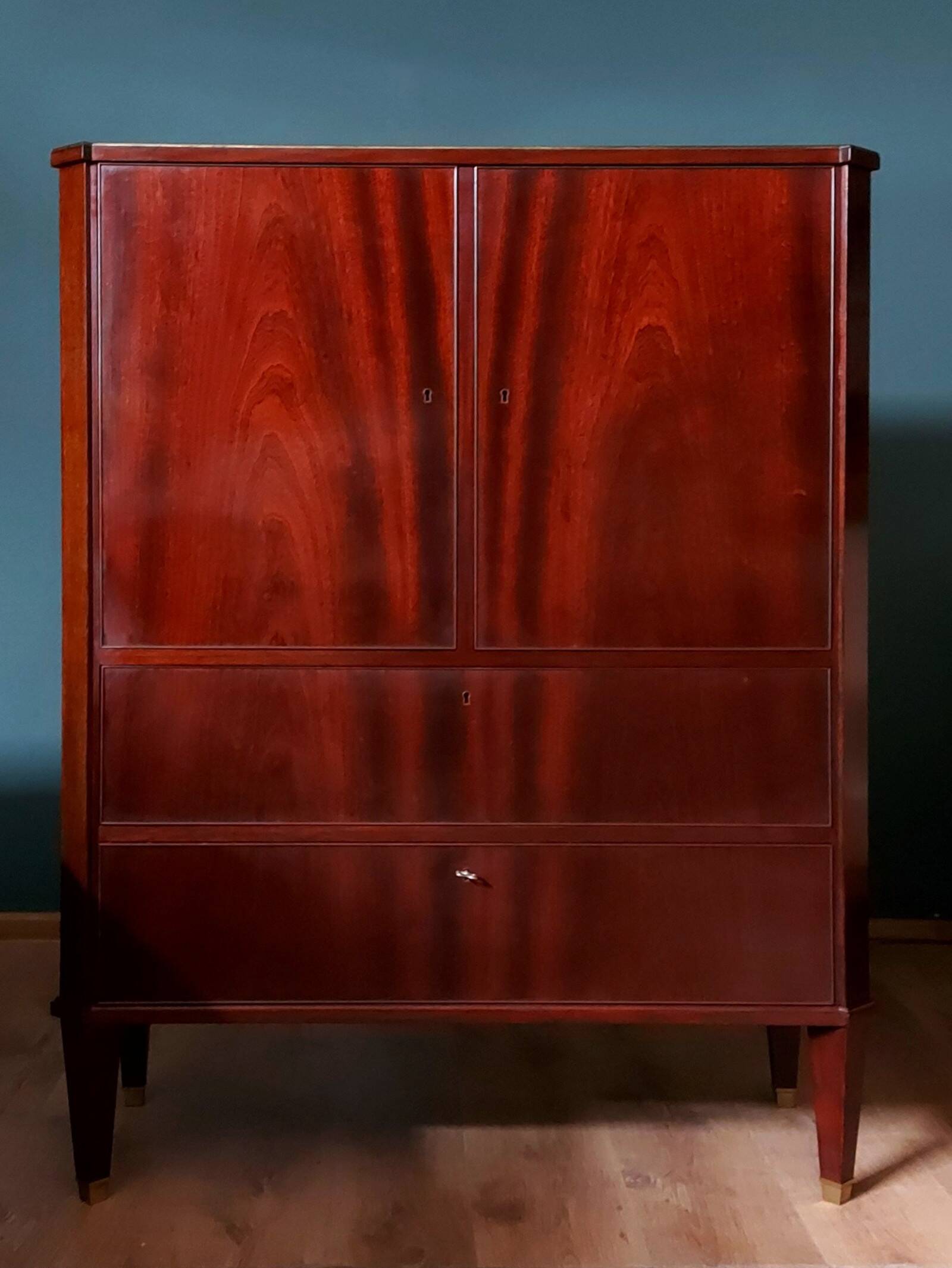 Danish Art Deco Chest of Drawers, Mahogany